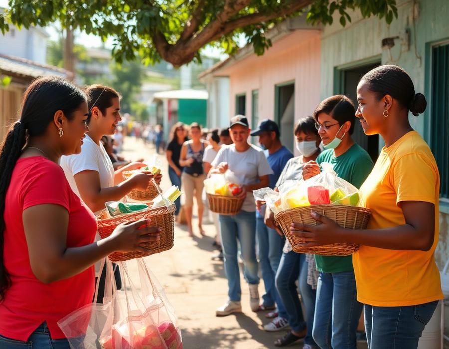 Distribuição de Cestas Básicas